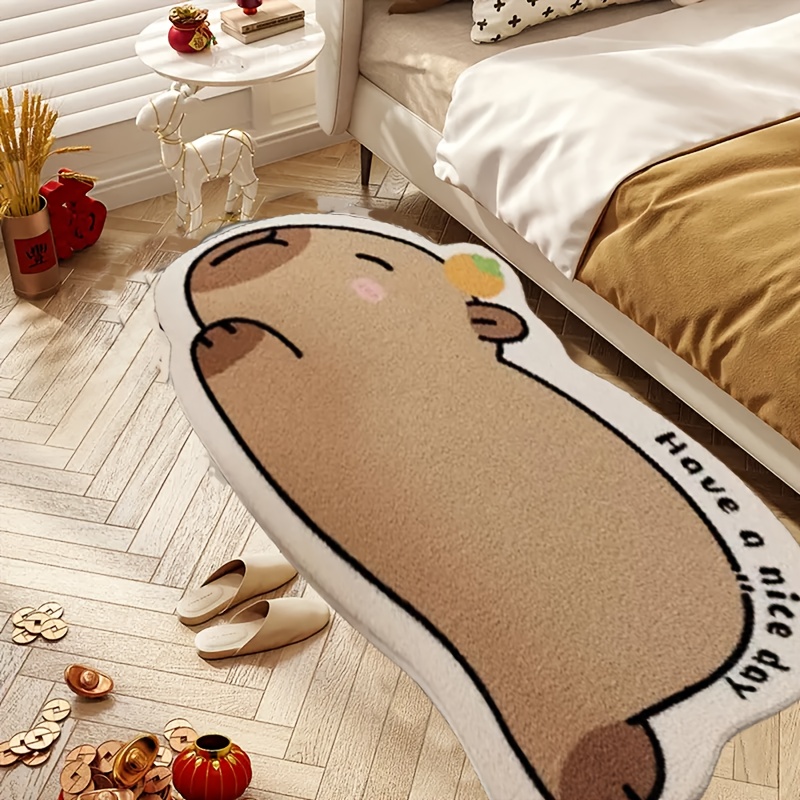 VIKAMA Cute Capybara Rug Warmt - Home Bathroom Floor Mats avaliação e preço