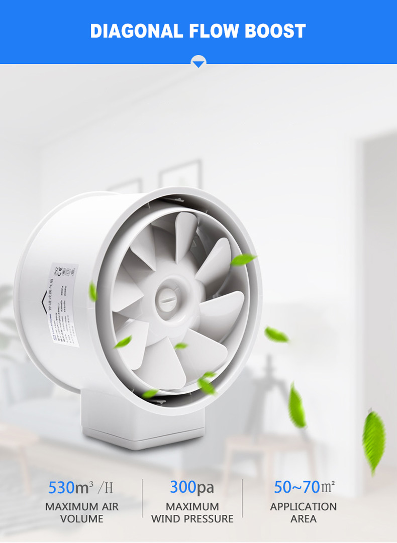 2026 6'' Inline Duct Fan Air V - Home Bathroom Vent Fans avaliação e preço