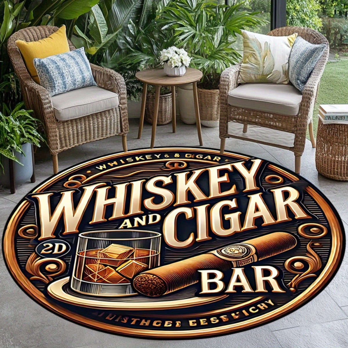 Vintage Whiskey Glasses Round  - Home Decor Bathroom Ideas avaliação e preço