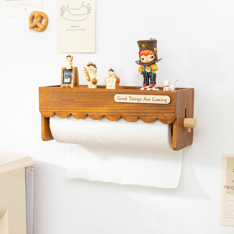 Wood Wall Mounted Paper Towel  - Home Bathroom Paper Towel Dispenser avaliação e preço