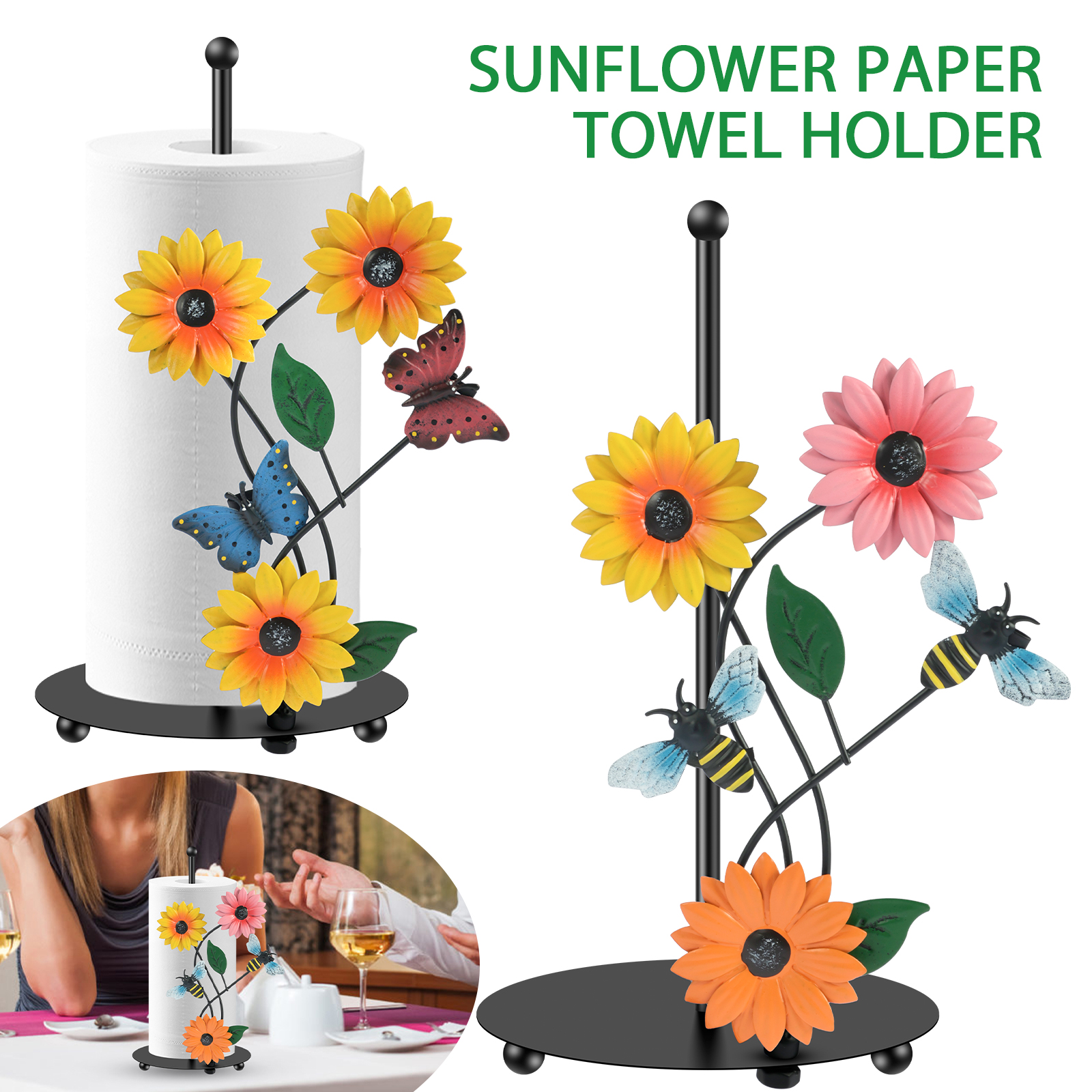 Sunflower Paper Towel Holder T - Home Bathroom Paper Towel Dispenser avaliação e preço