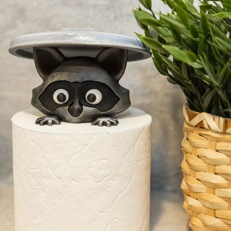 Cute Raccoon Toilet Paper Hold - Home Decor Bathroom Ideas avaliação e preço