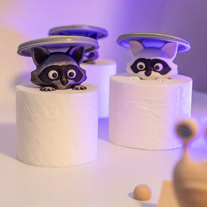 Cute Raccoon Toilet Paper Hold - Home Decor Bathroom Ideas avaliação e preço
