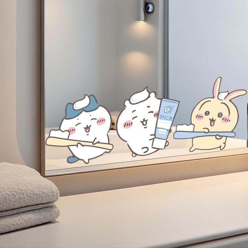 Hot Chiikawa Mirror Stickers S - Home Goods Bathroom Accessories avaliação e preço