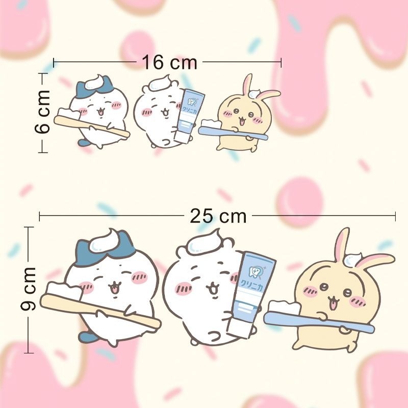 Hot Chiikawa Mirror Stickers S - Home Goods Bathroom Accessories avaliação e preço