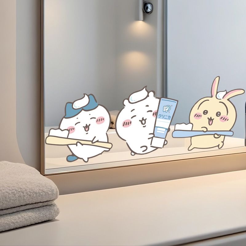 Hot Chiikawa Mirror Stickers S - Home Goods Bathroom Accessories avaliação e preço