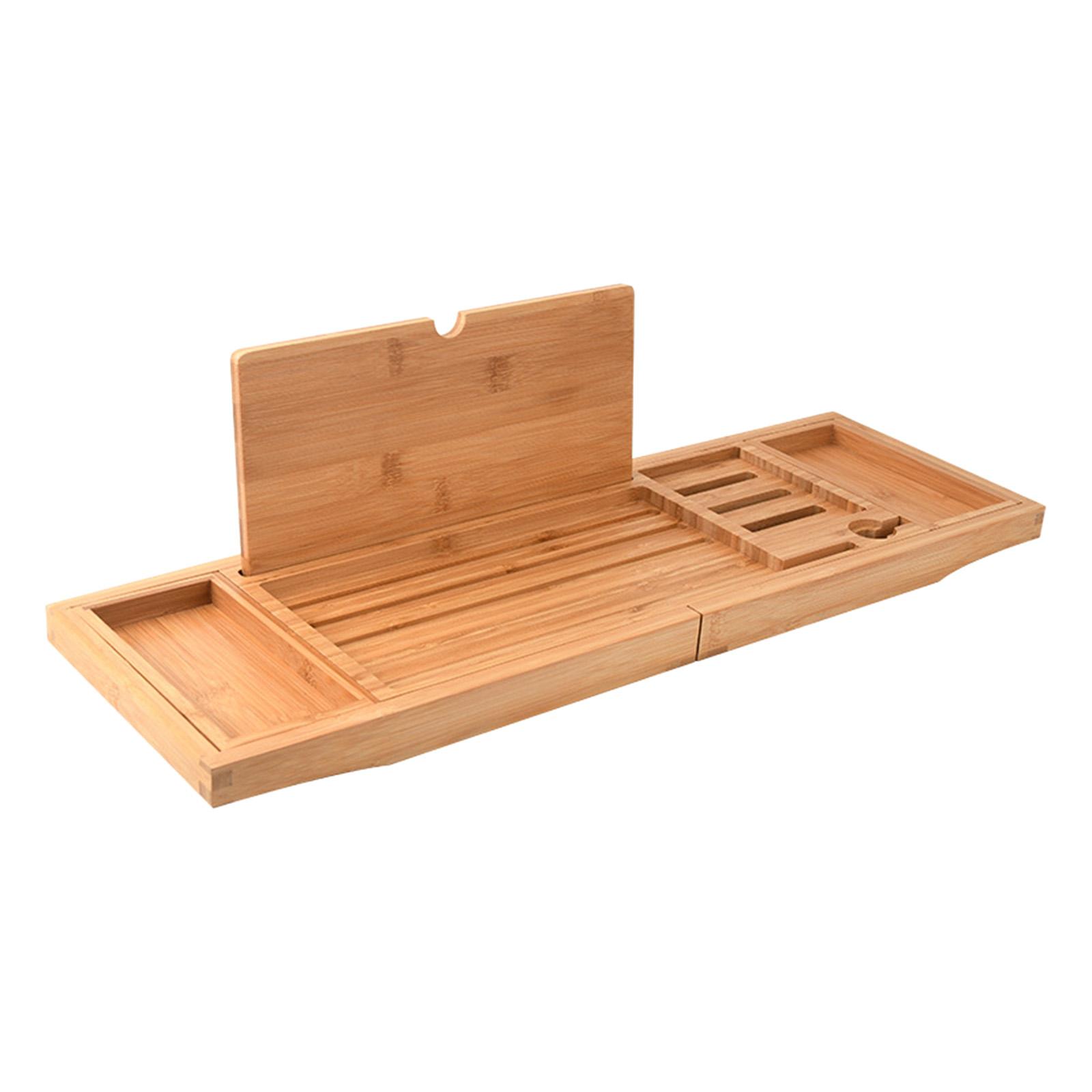 Premium Wooden Bathtub Caddy T - Bath Caddy Tray avaliação e preço