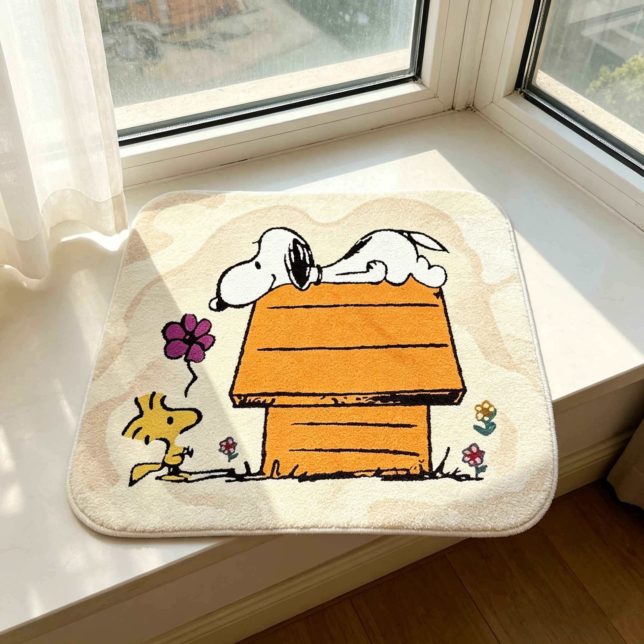 Cute Cartoon Snoopy House Shap - Home Bathroom Floor Mats avaliação e preço