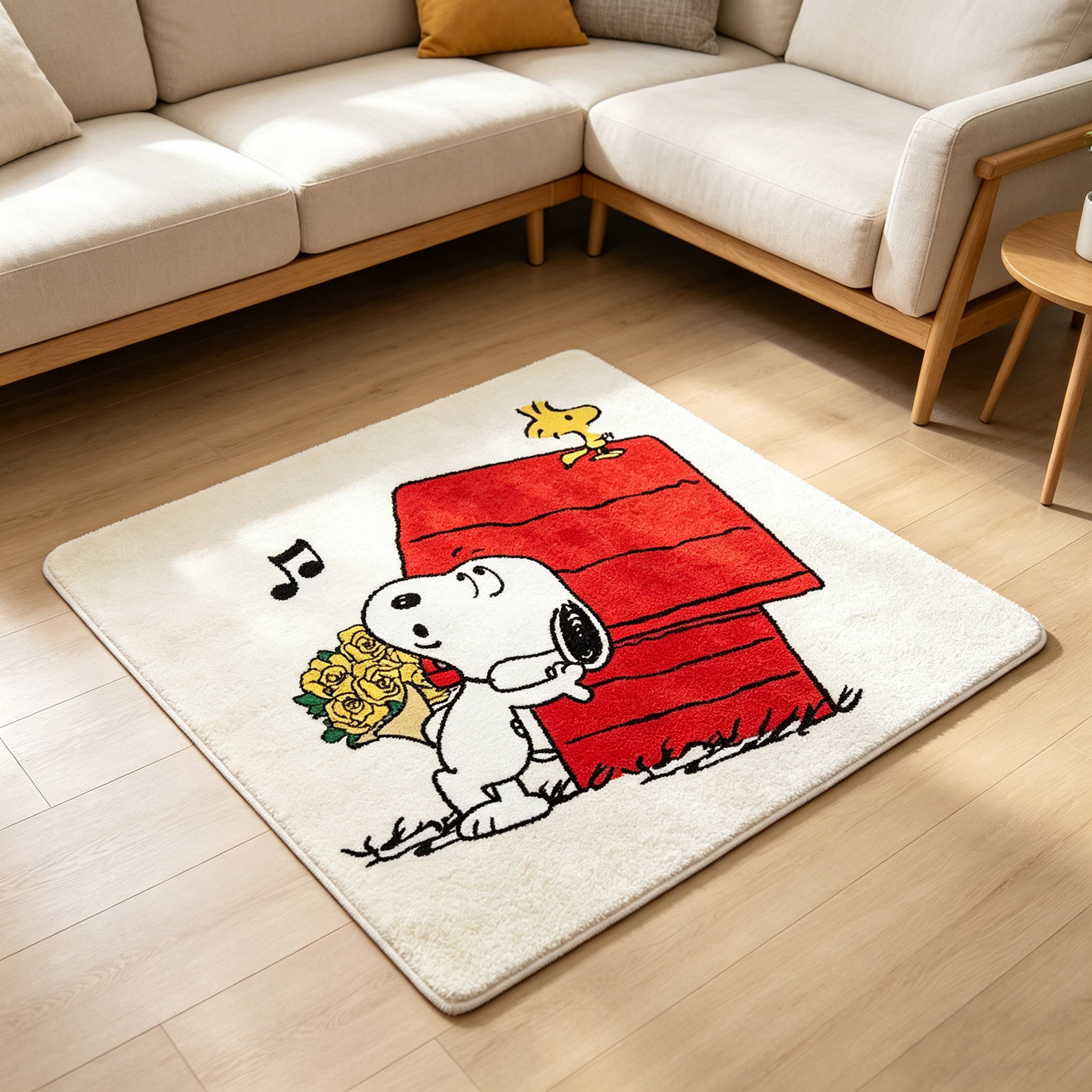 Cute Cartoon Snoopy House Shap - Home Bathroom Floor Mats avaliação e preço