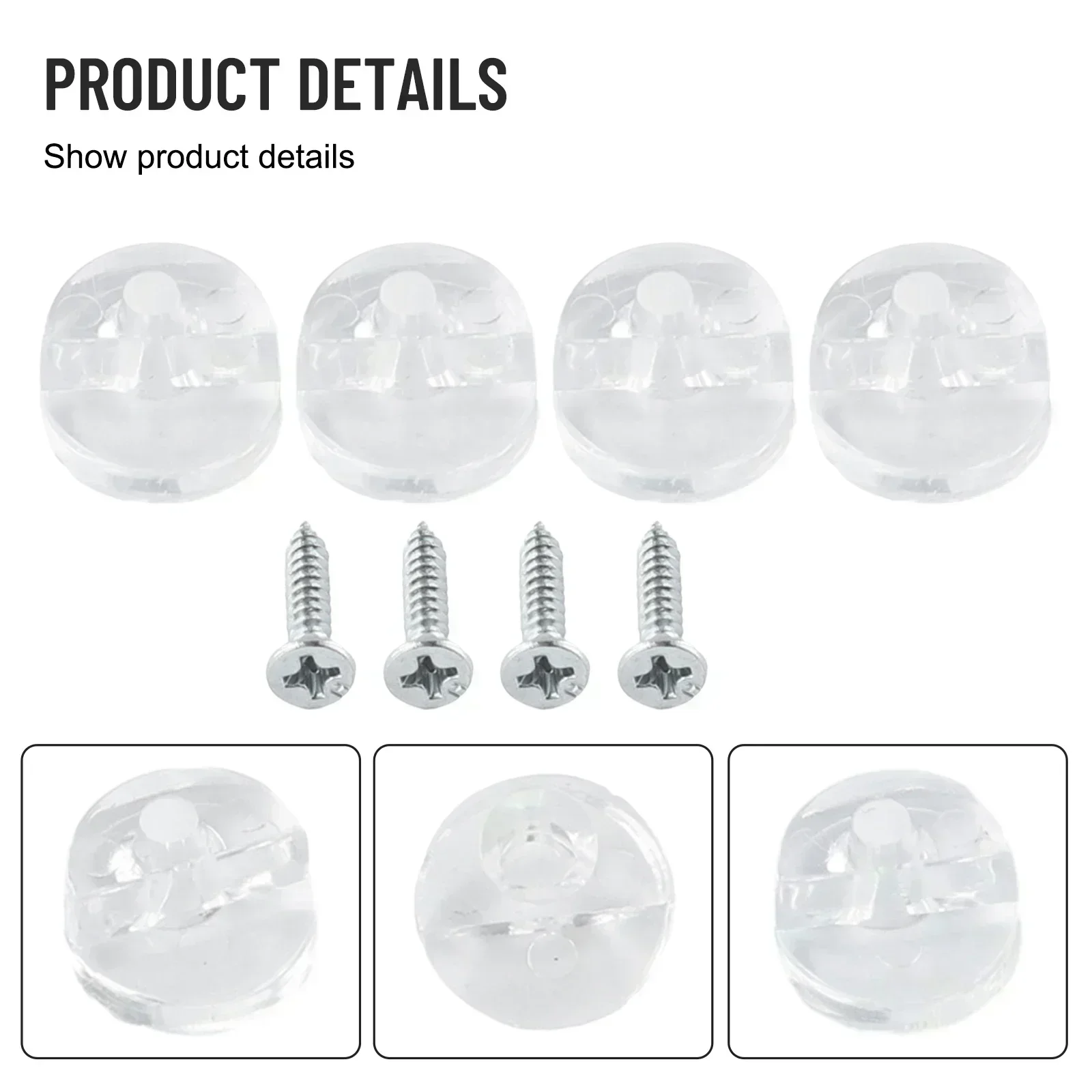 4PCS Mirror Fixing Clips Glass - Home Hardware Bathroom Mirrors avaliação e preço
