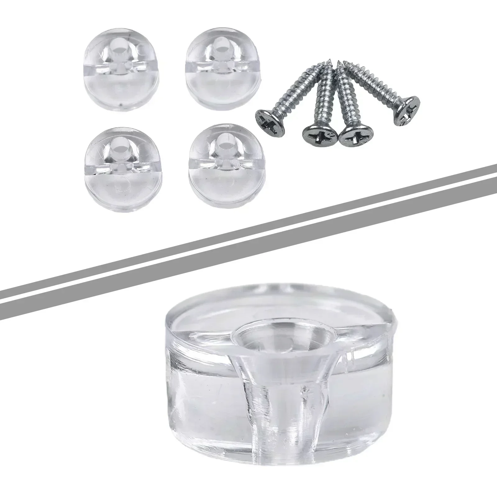 4PCS Mirror Fixing Clips Glass - Home Hardware Bathroom Mirrors avaliação e preço