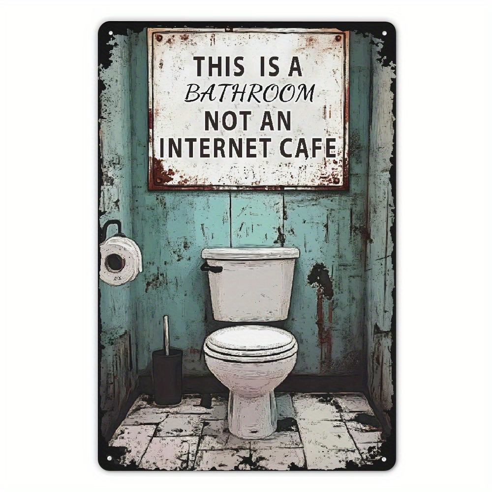 Funny Sarcastic Iron Bathroom  - Home Decor Bathroom Ideas avaliação e preço