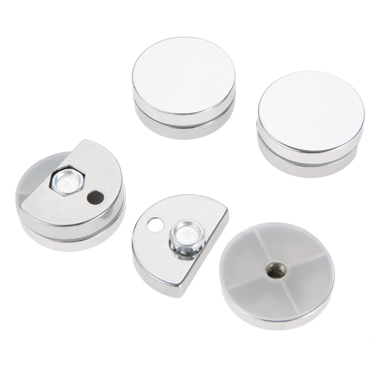 4Pcs 27mm Round Glass Clamp Mi - Home Hardware Bathroom Mirrors avaliação e preço