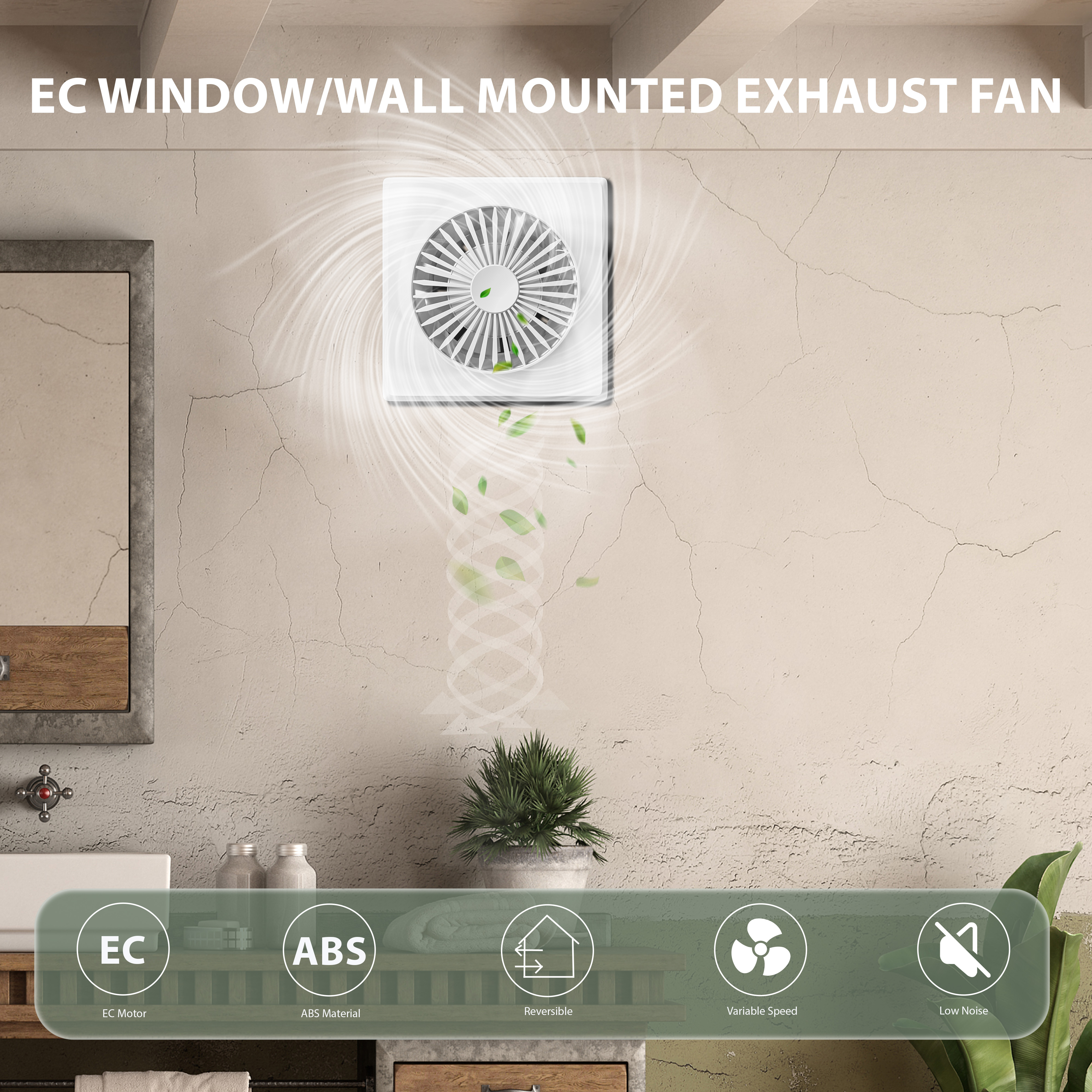 KCvents Reversible Ventilator  - Home Bathroom Exhaust Fan avaliação e preço