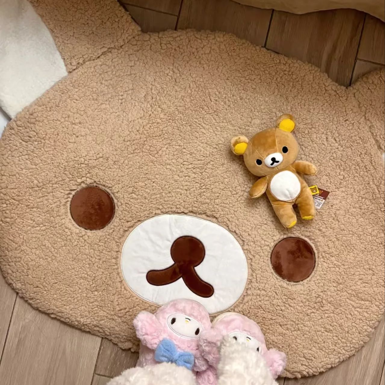 Cartoon Rilakkumas Plush Rug K - Home Bathroom Floor Mats avaliação e preço