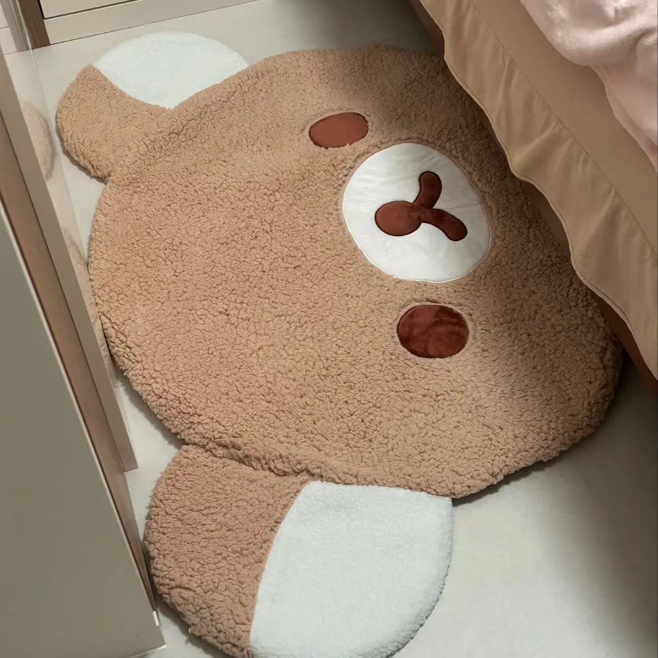 Cartoon Rilakkumas Plush Rug K - Home Bathroom Floor Mats avaliação e preço
