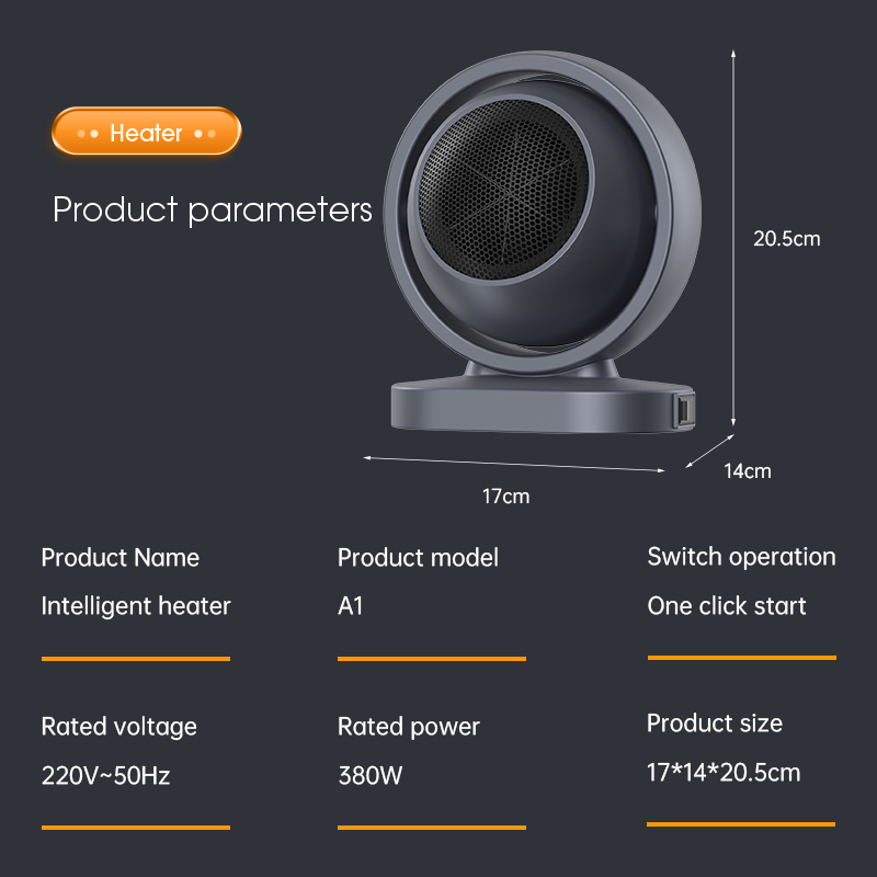 380W Electric Heater Portable  - Home Bathroom Exhaust Fan avaliação e preço