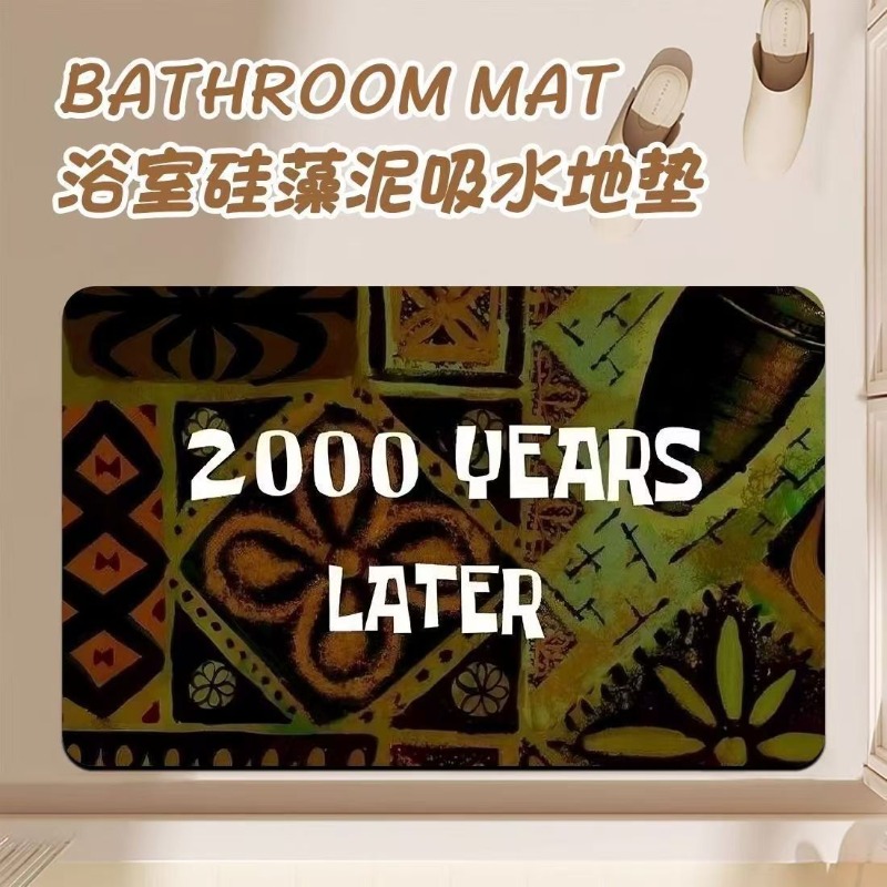 Anime Cartoon Diatom Mud Bathr - Home Goods Bathroom Accessories avaliação e preço