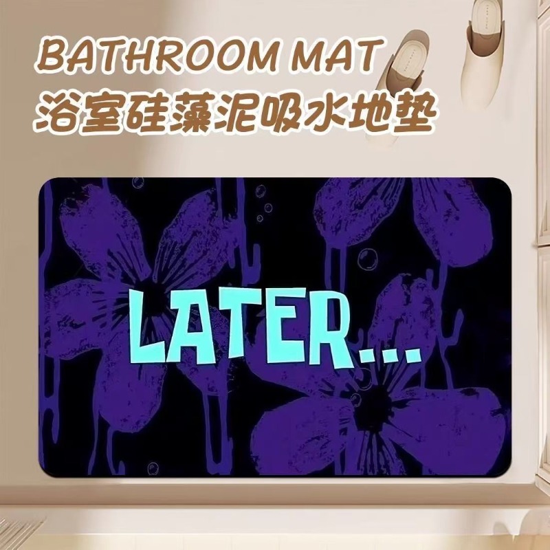 Anime Cartoon Diatom Mud Bathr - Home Goods Bathroom Accessories avaliação e preço