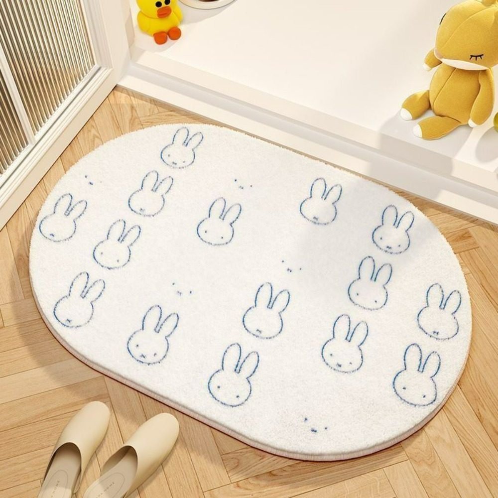 Miffy Cartoon Floor Mat Soft I - Home Bathroom Floor Mats avaliação e preço