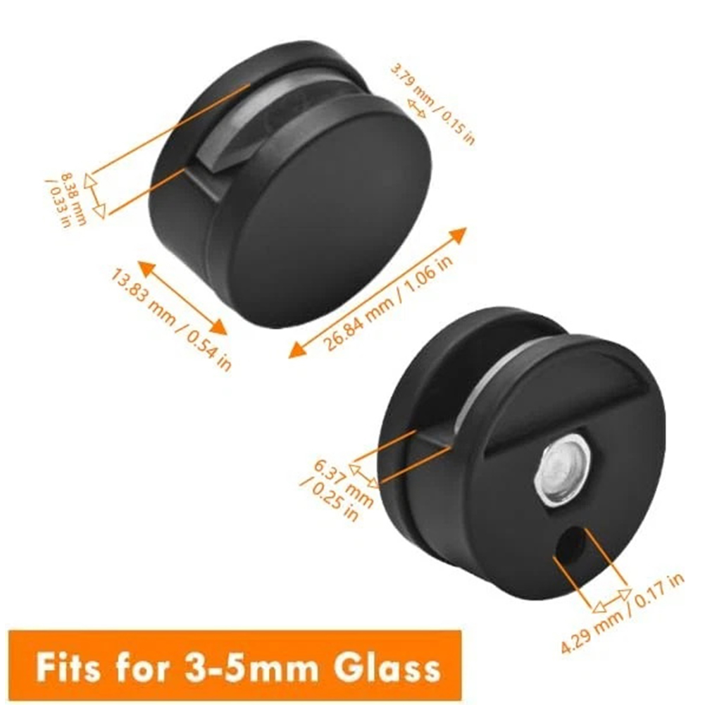 4pcs Glass Mirror Clamp Fixing - Home Hardware Bathroom Mirrors avaliação e preço