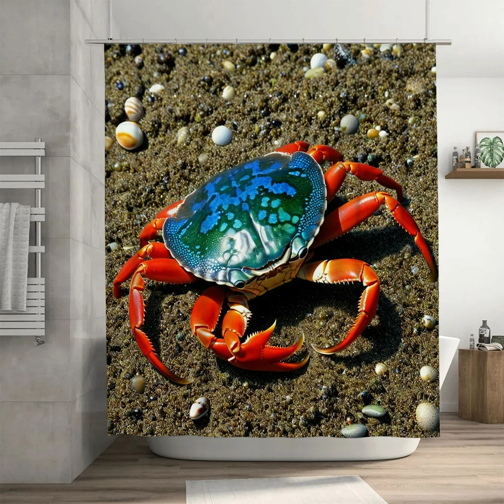 3D Printed Shower Curtain Blue - Home Decor Bathroom Ideas avaliação e preço