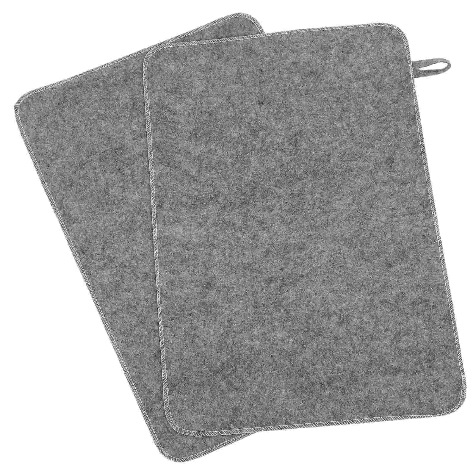 2pcs Grey Felt Sauna Seat Cush - Home Bathroom Floor Mats avaliação e preço