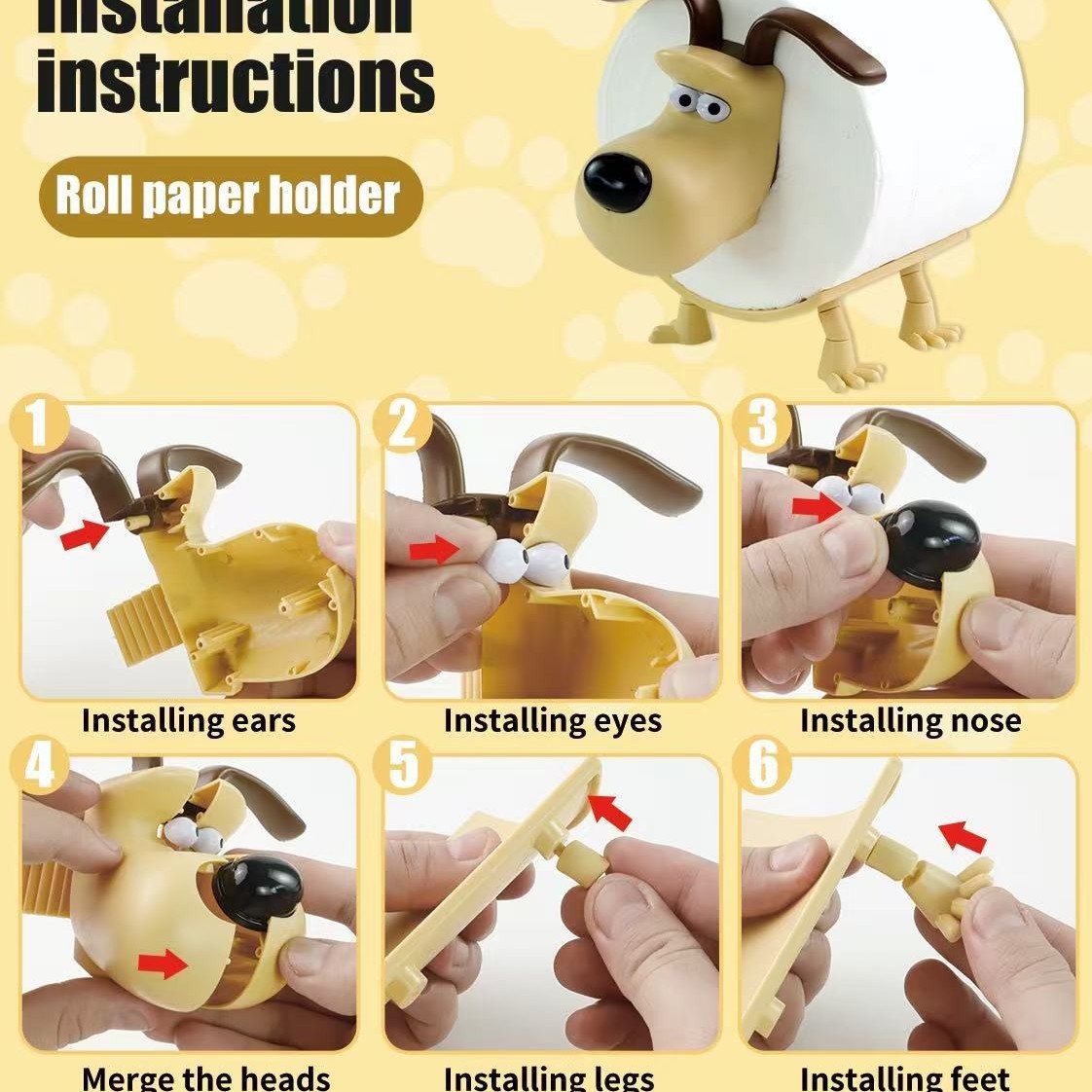 Puppy Toilet Holder Home Decor - Home Goods Bathroom Accessories avaliação e preço