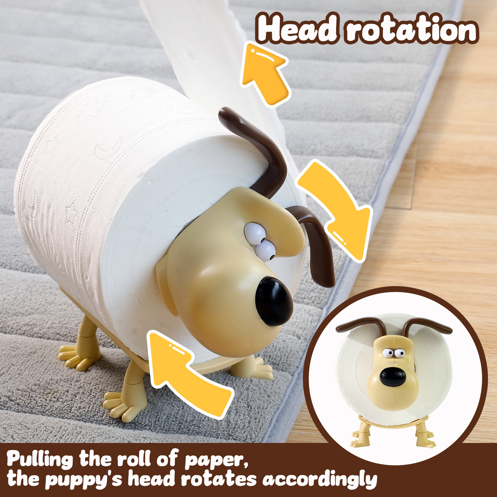 Puppy Toilet Holder Home Decor - Home Goods Bathroom Accessories avaliação e preço