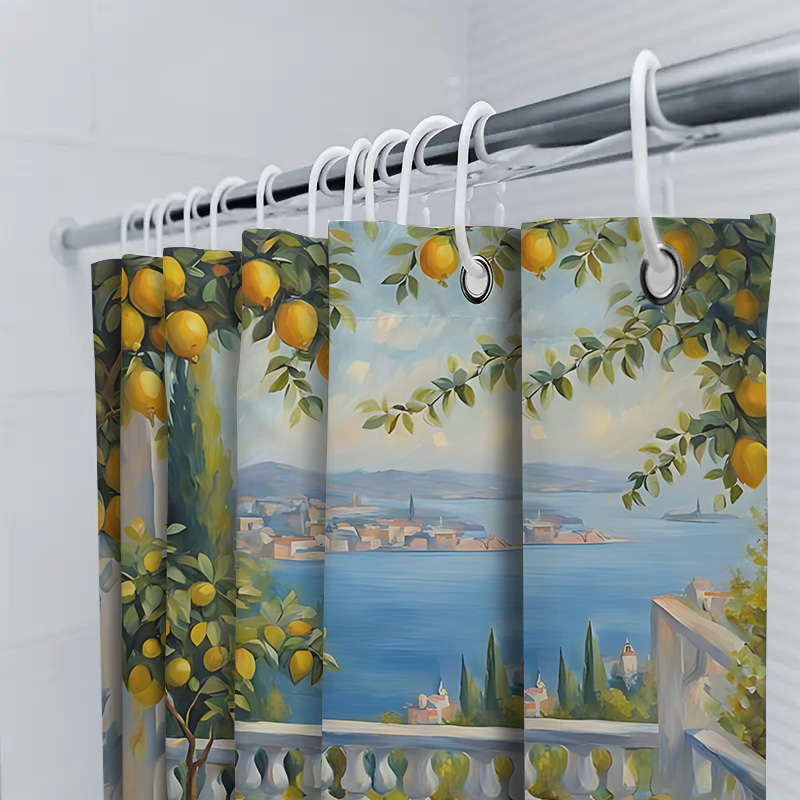 Mediterranean Lemon Garden Sho - Home Decor Bathroom Ideas avaliação e preço