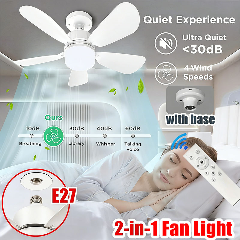 E27 Screw Ceiling Fan Light wi - Home Bathroom Exhaust Fan avaliação e preço