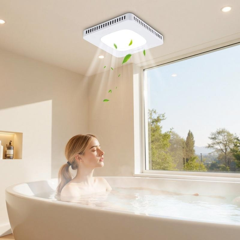 Bathroom Exhaust Fan with LED  - Home Bathroom Vent Fans avaliação e preço