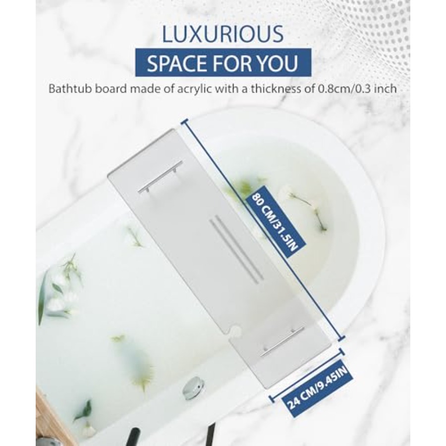Acrylic Bathtub Tray Bathtub T - Bath Caddy Tray avaliação e preço