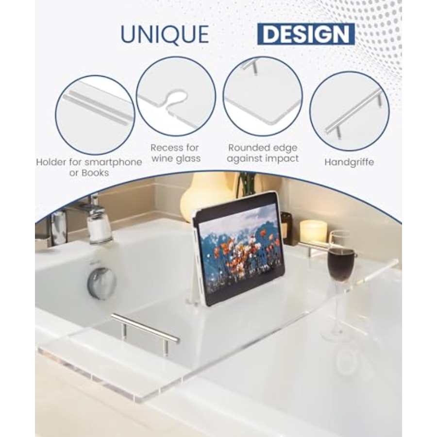 Acrylic Bathtub Tray Bathtub T - Bath Caddy Tray avaliação e preço