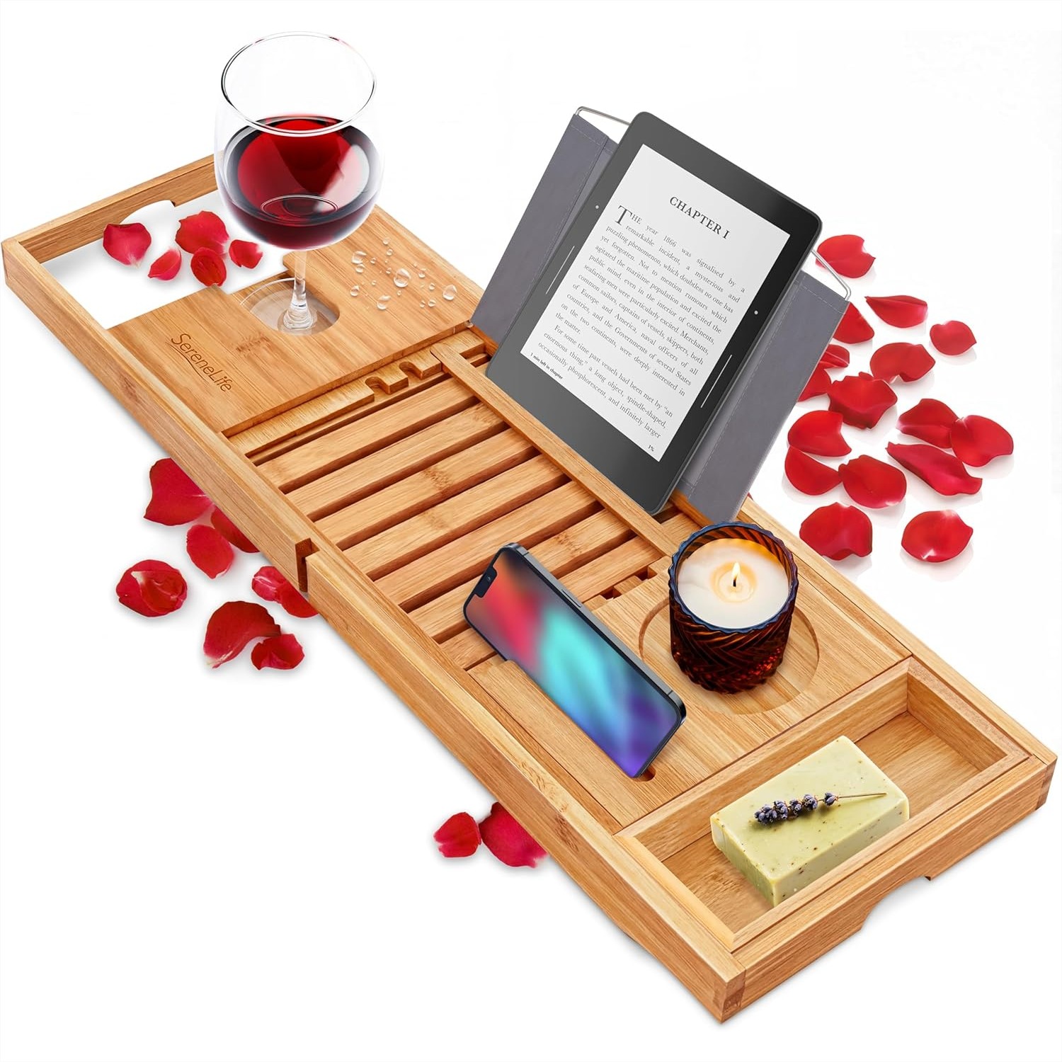 Expandable Bathtub Tray Caddy, - Bath Caddy Tray avaliação e preço