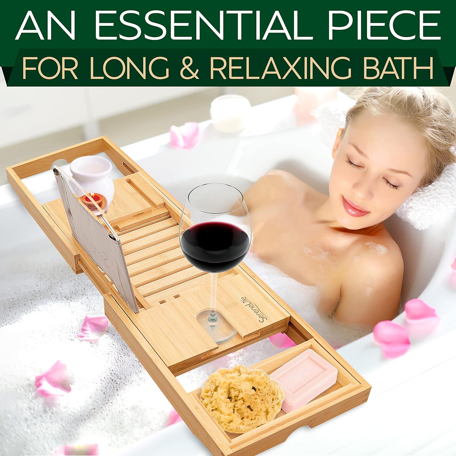 Expandable Bathtub Tray Caddy, - Bath Caddy Tray avaliação e preço