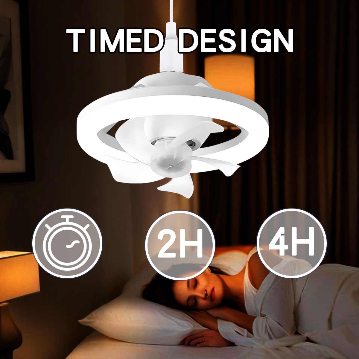 360°Rotating E27 Ceiling Fan B - Home Bathroom Exhaust Fan avaliação e preço