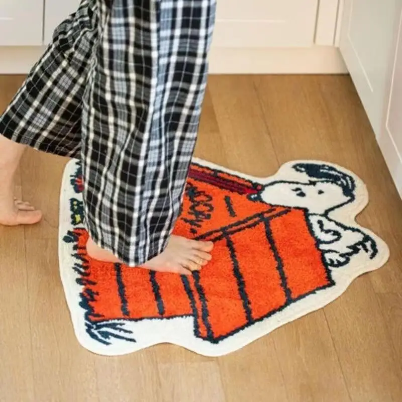 Lovely Snoopy Cartoon Floor Ma - Home Bathroom Floor Mats avaliação e preço