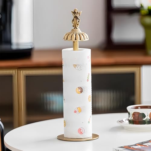Antique-Style Brass Angel-Topp - Home Bathroom Paper Towel Dispenser avaliação e preço
