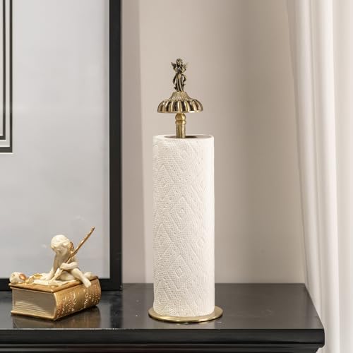 Antique-Style Brass Angel-Topp - Home Bathroom Paper Towel Dispenser avaliação e preço