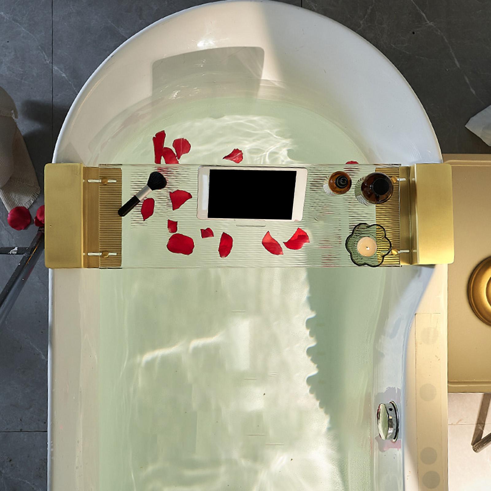 Acrylic Bathtub Tray Extendabl - Bath Caddy Tray avaliação e preço