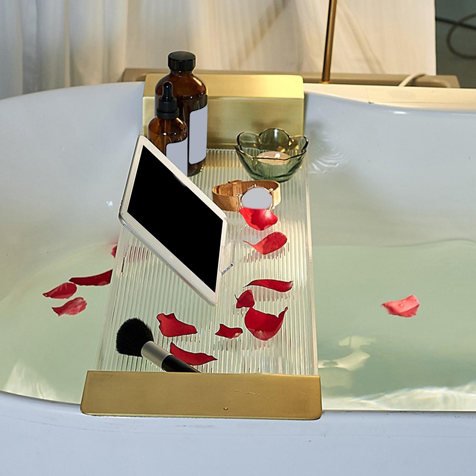 Acrylic Bathtub Tray Extendabl - Bath Caddy Tray avaliação e preço