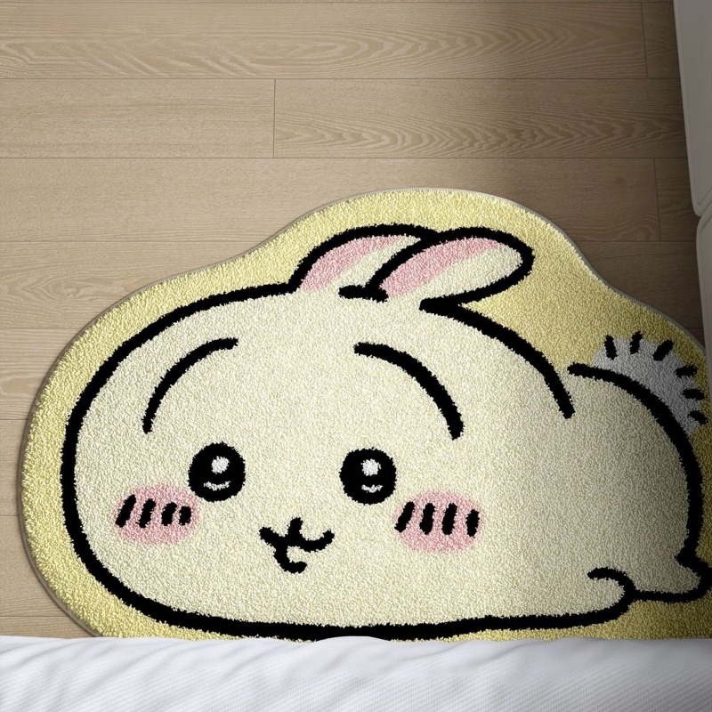 Chiikawa Cartoon Rug Anime Hac - Home Bathroom Floor Mats avaliação e preço