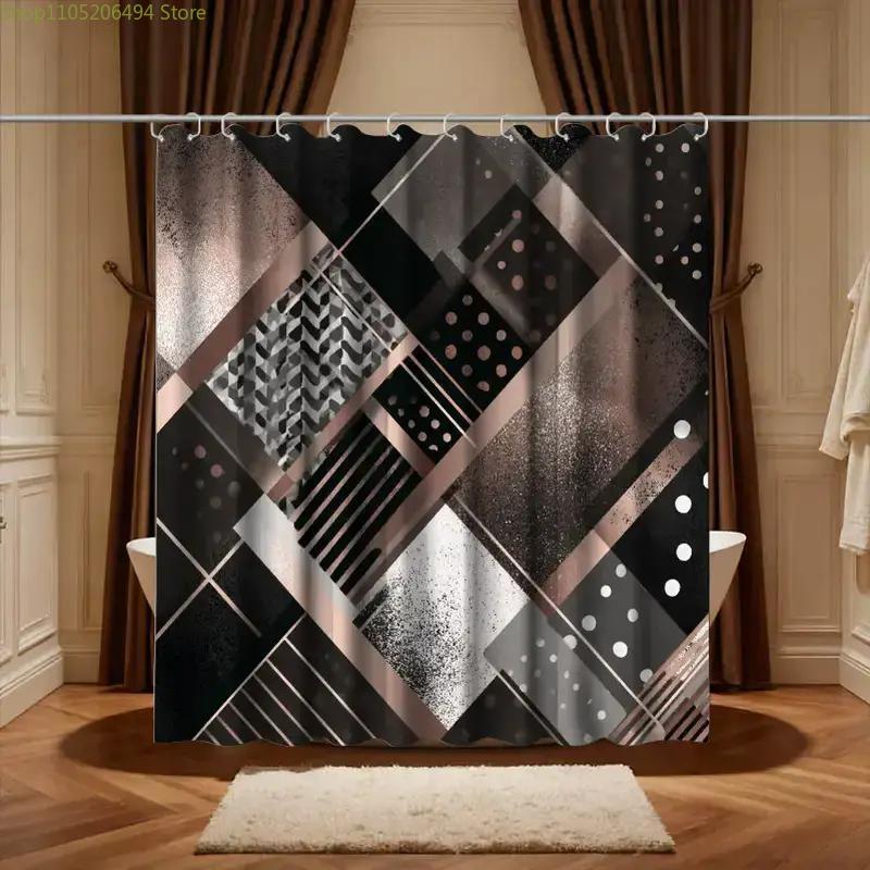 Modern Geometric Abstract Show - Home Decor Bathroom Ideas avaliação e preço