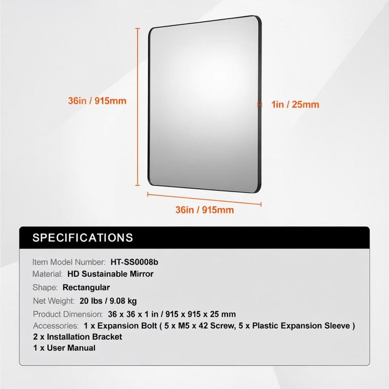 Framed Wall Mirror 36