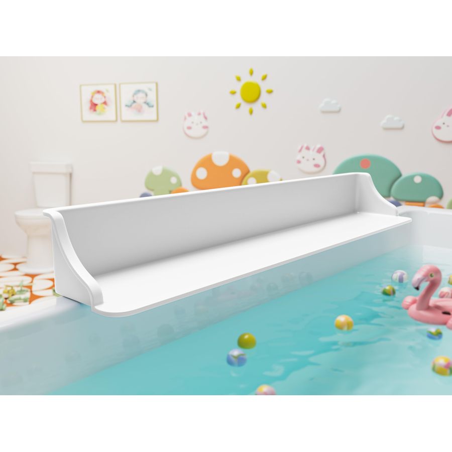 Bathtub Splash Guard PlayPad w - Bath Caddy Tray avaliação e preço