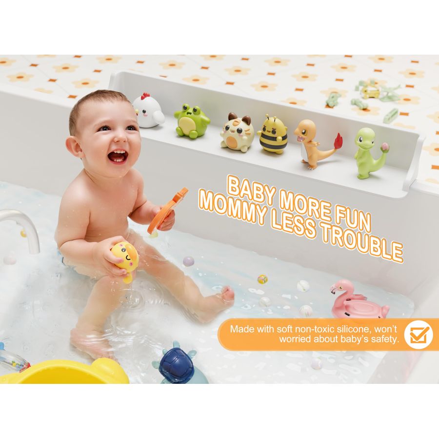 Bathtub Splash Guard PlayPad w - Bath Caddy Tray avaliação e preço