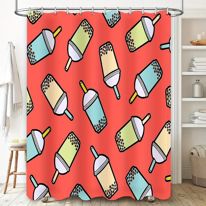 Unique Bubble Tea Shower Curta - Home Decor Bathroom Ideas avaliação e preço