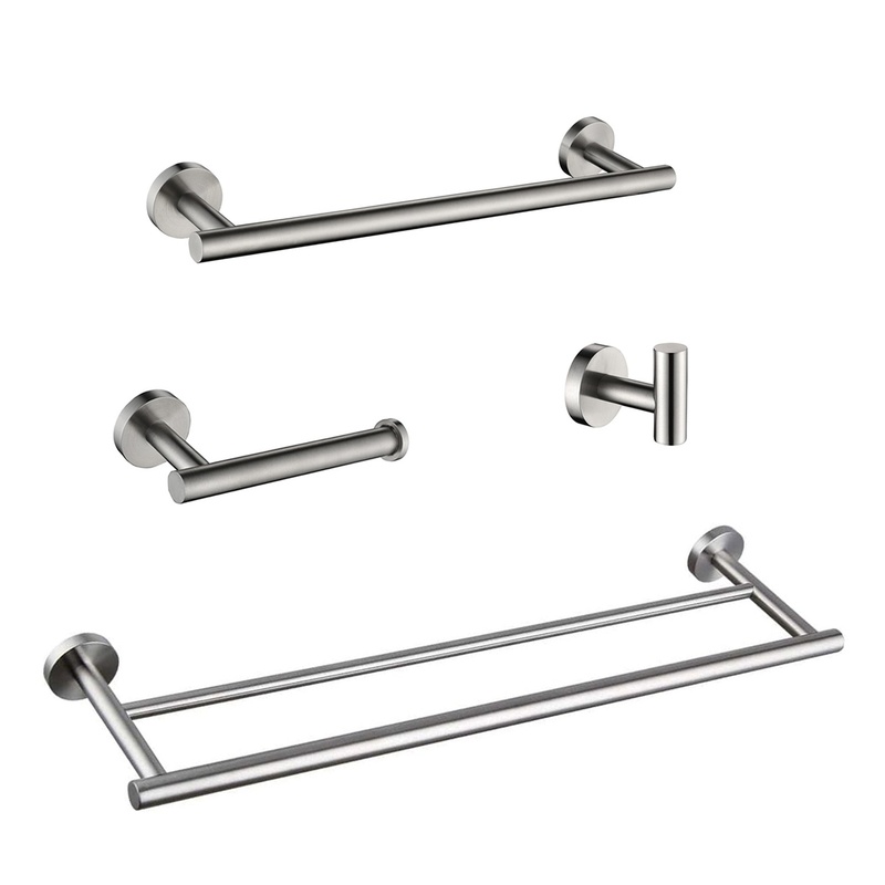 4-Piece Bathroom Hardware Set, - Home Hardware Bathroom Mirrors avaliação e preço