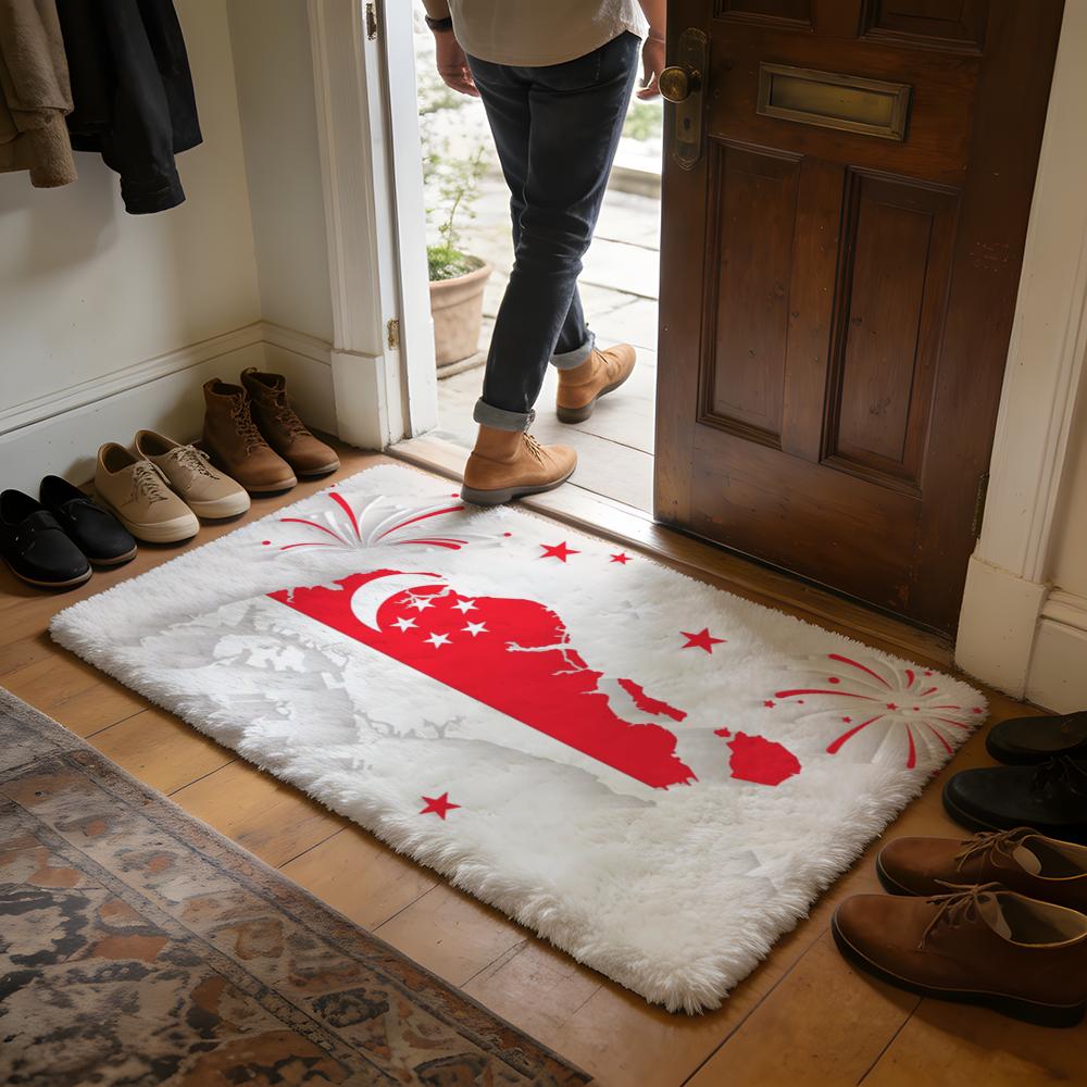 S-Singapore Floor Mat Soft Fla - Home And Bathroom Singapore avaliação e preço